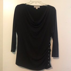 Michael Kors Studded Scoop Neck Top